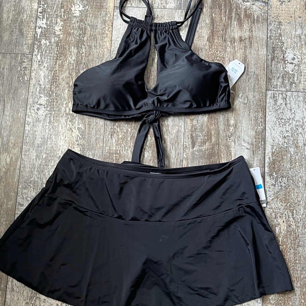 Black Two Piece Bathing Suit
